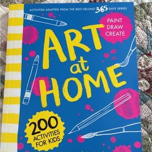 Art at Home Activity Book for Kids - Blue and Yellow